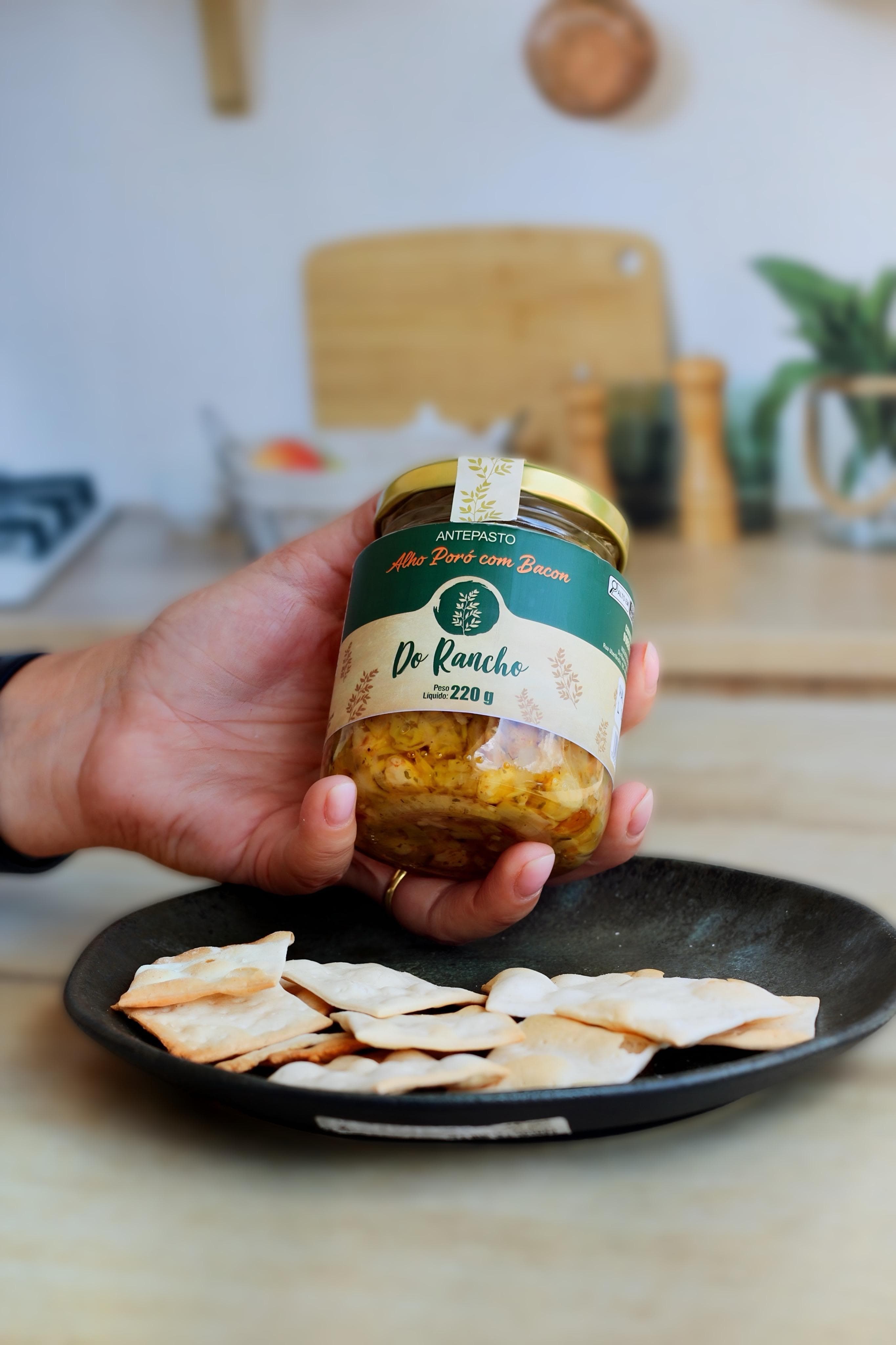 Antepasto de Alho Poró com Bacon