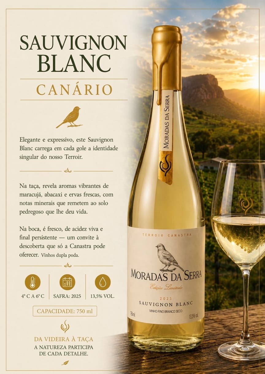 Vinho Sauvignon Blanc Canário — foto 2 de 2